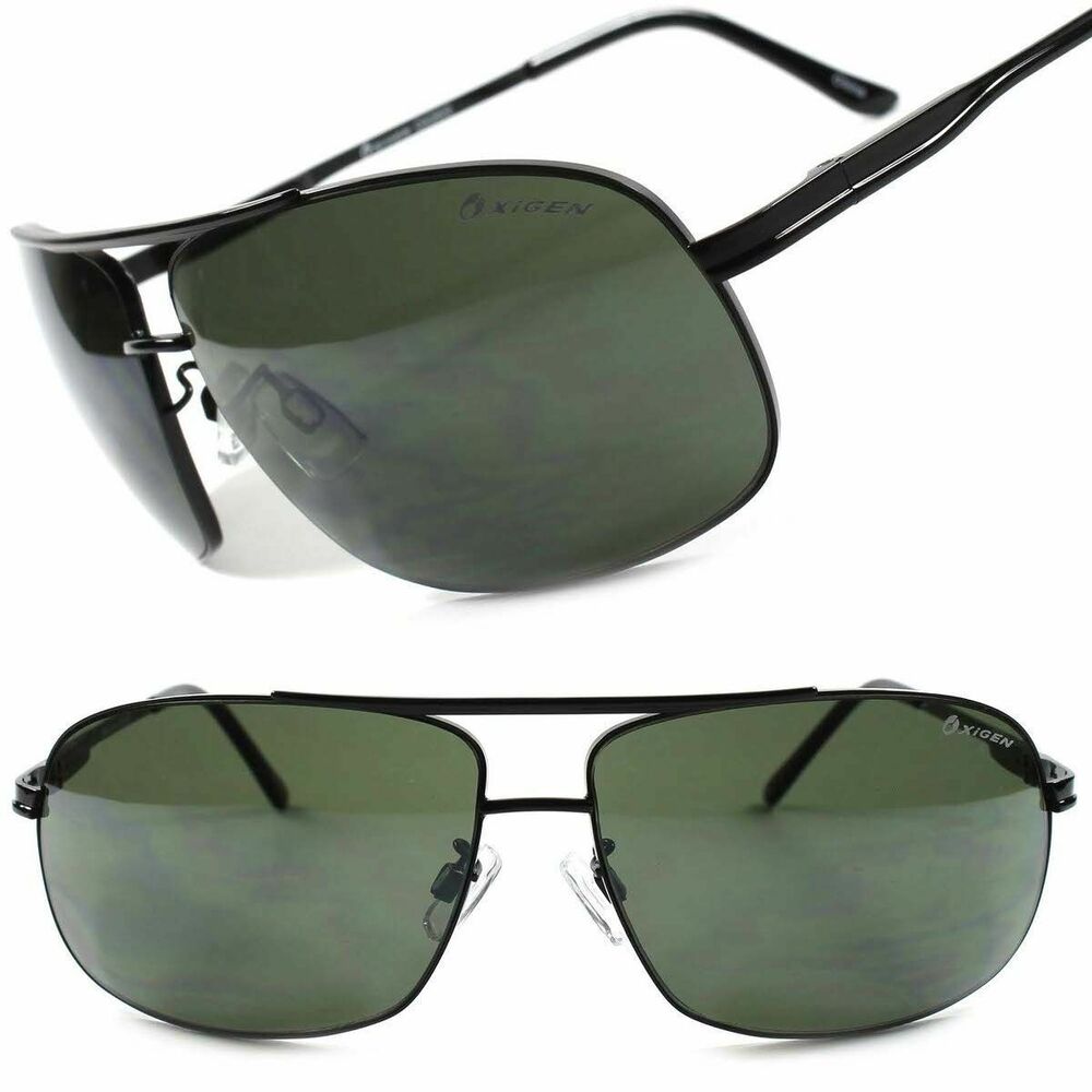 High-End Modern Slick Stylish Mens Womens Fashion Black Rectangle Sunglasses